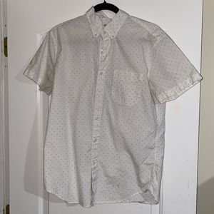 J Crew White Short Sleeve Button Down